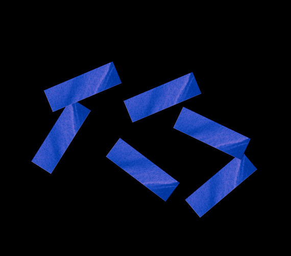 Конфетти бумажное 17х55мм синее 1кг