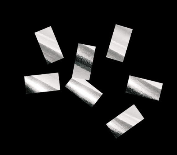Конфетти металлизированное 10х20мм серебро 1кг
