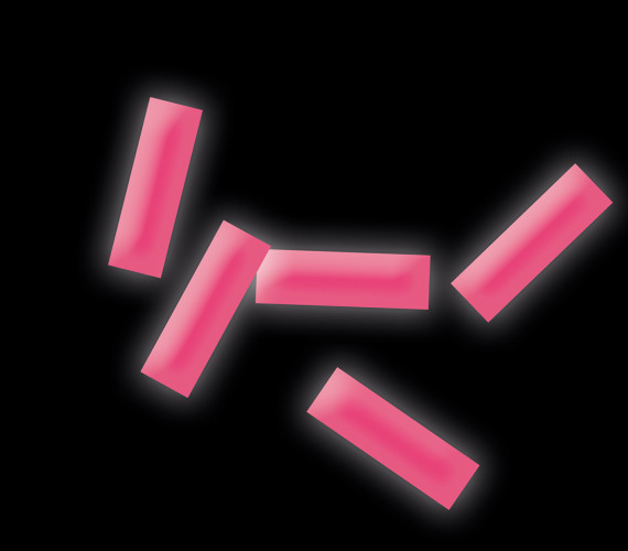 Конфетти флуоресцентное 17*55мм UV-розовое 1кг