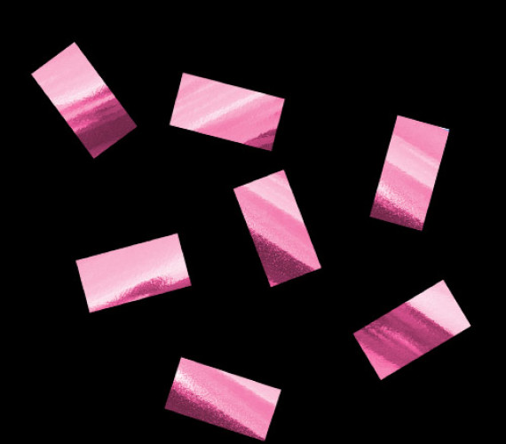 Конфетти металлизированное 10х20мм розовое (фуксия) 1кг